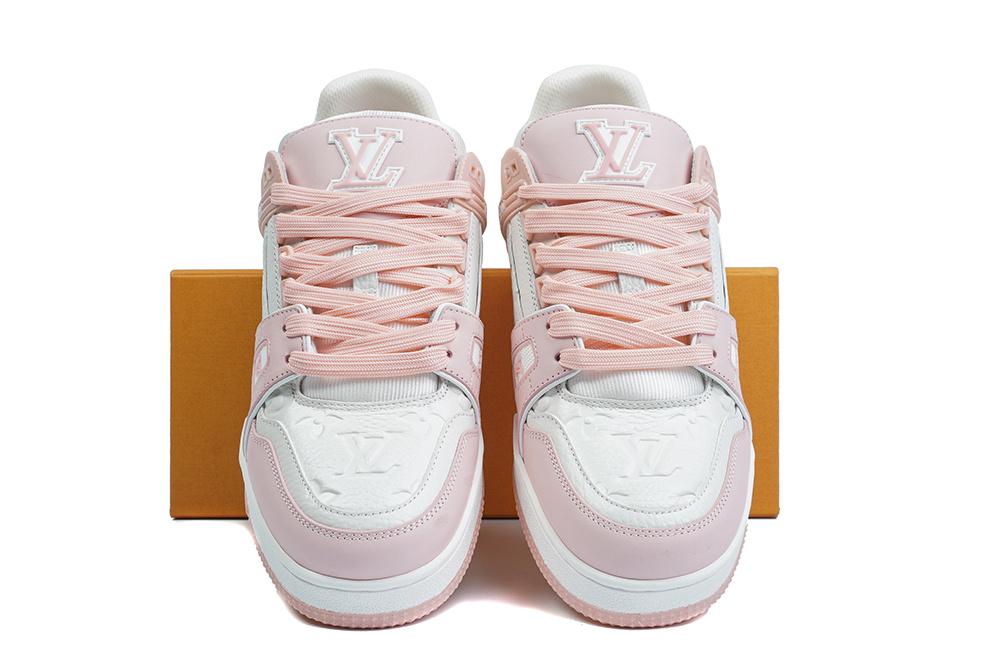 PK god Louis Vuitton LV Trainer pink retail materials ready to ship